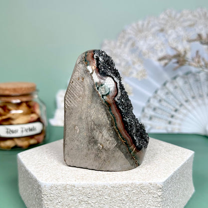 Black Amethyst Geode