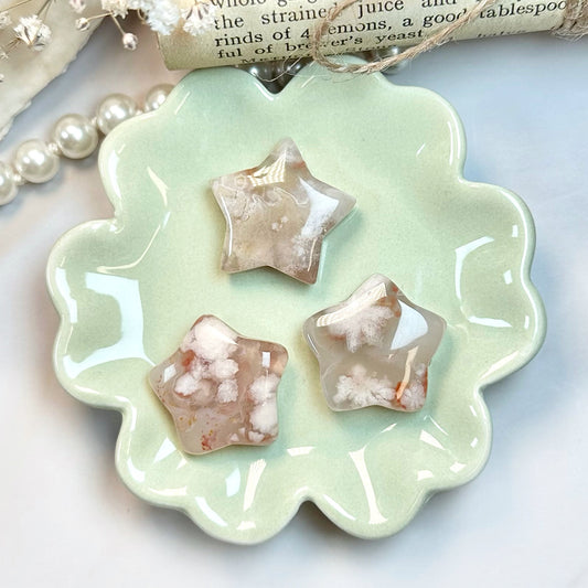 Flower Agate Mini Star