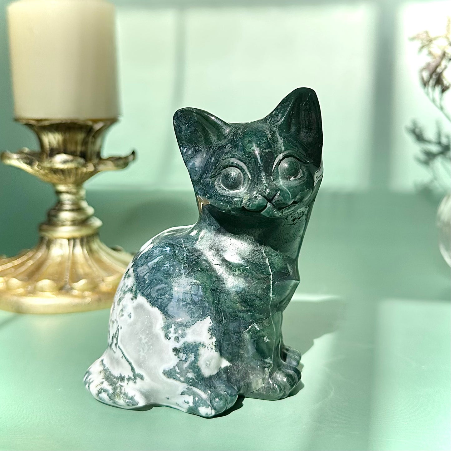 Moss Agate Cat