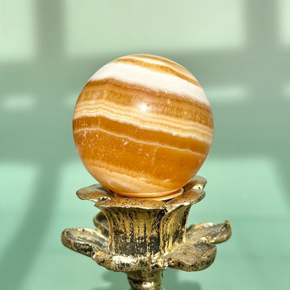 Orange Calcite Sphere