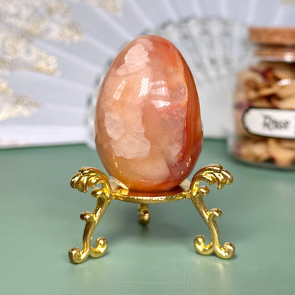 Carnelian Druzy Egg