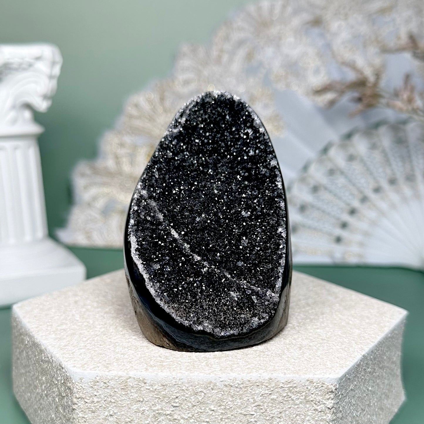 Black Amethyst Geode