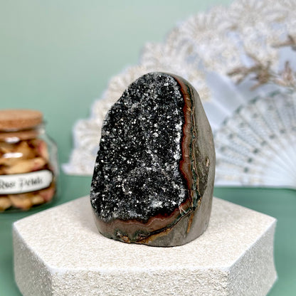 Black Amethyst Geode