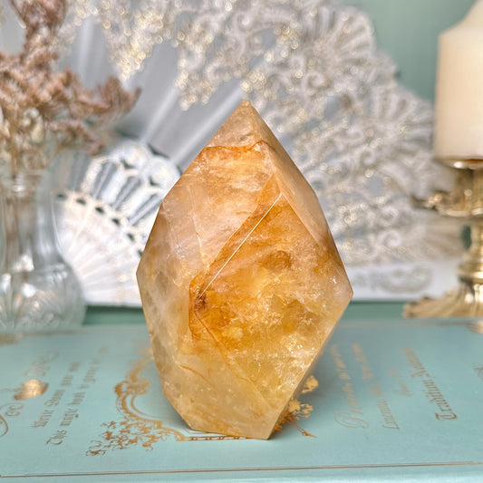 Golden Healer Faceted Flame