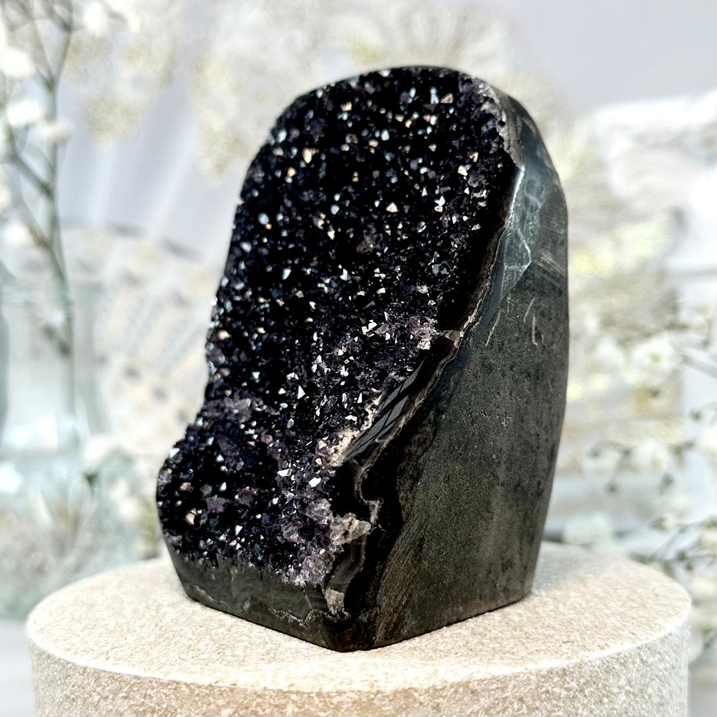 Black Amethyst Geode