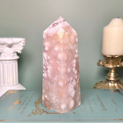 Druzy Pink Amethyst Tower