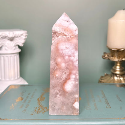 Druzy Pink Amethyst Tower