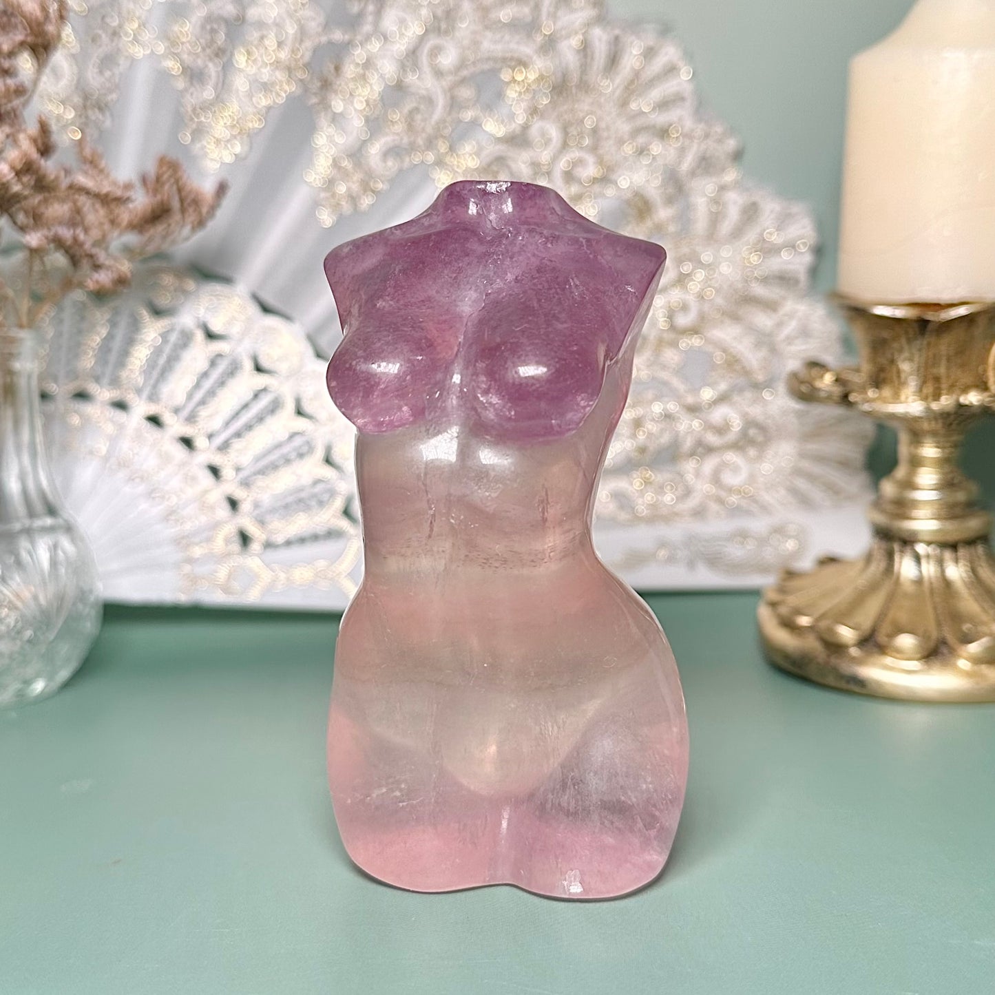 Sunset Fluorite Goddess