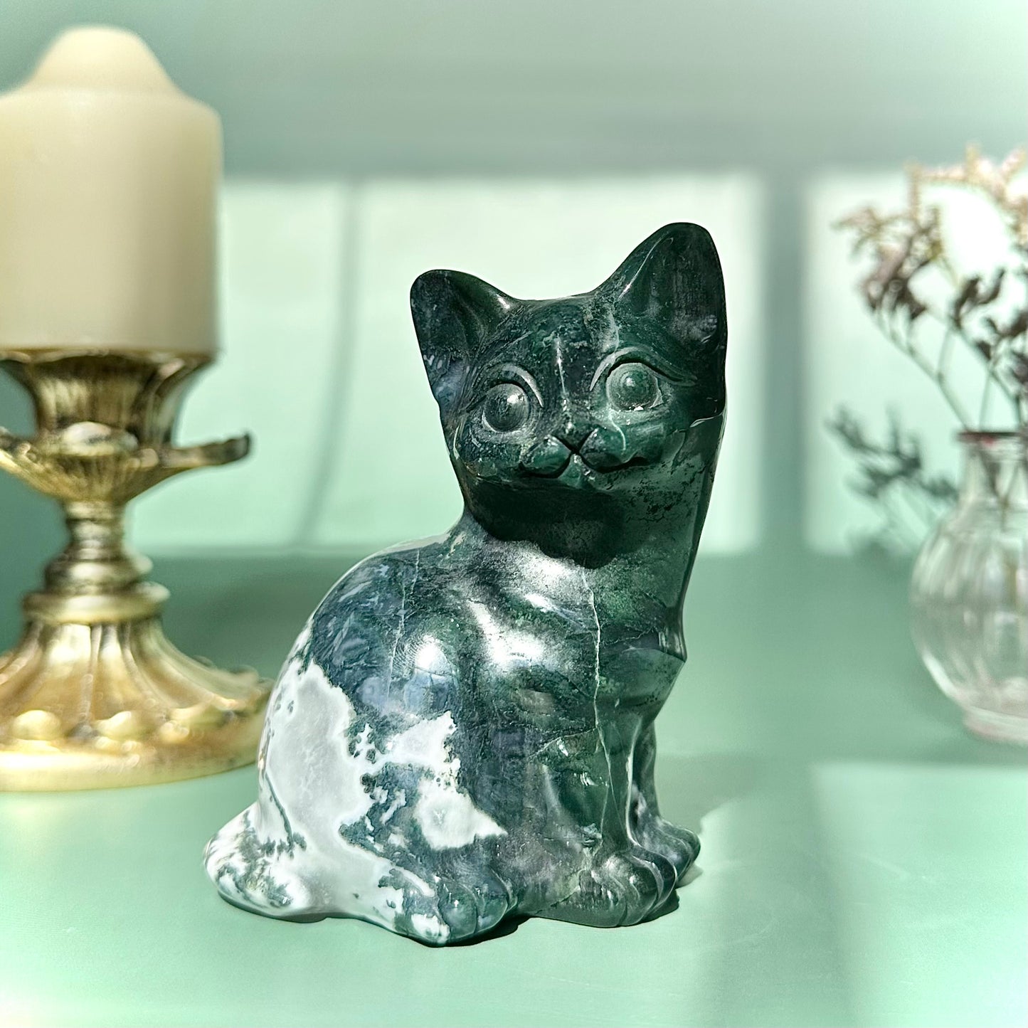 Moss Agate Cat