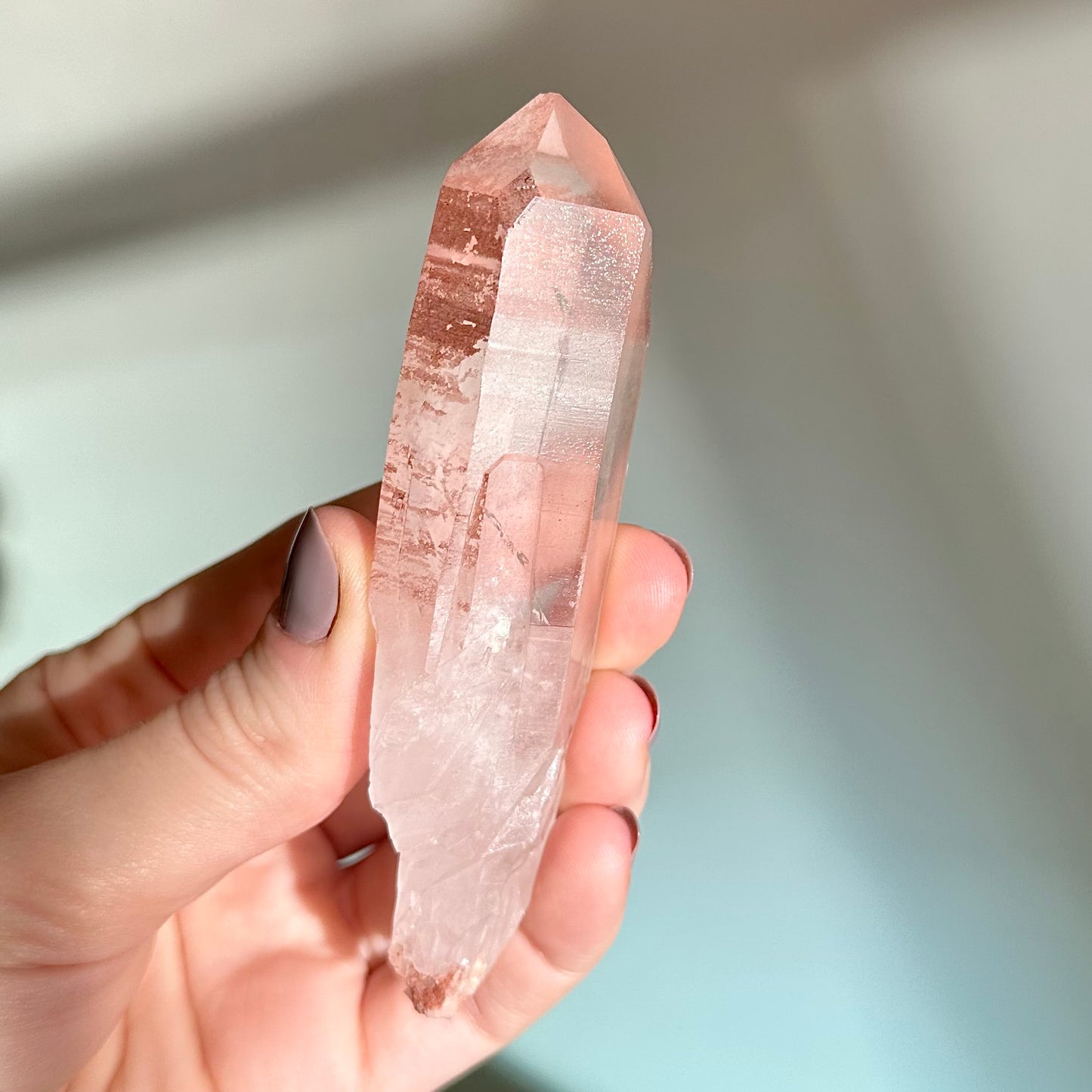 Hematoid Clear Quartz Point