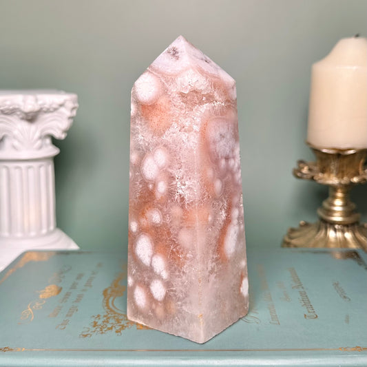 Druzy Pink Amethyst Tower