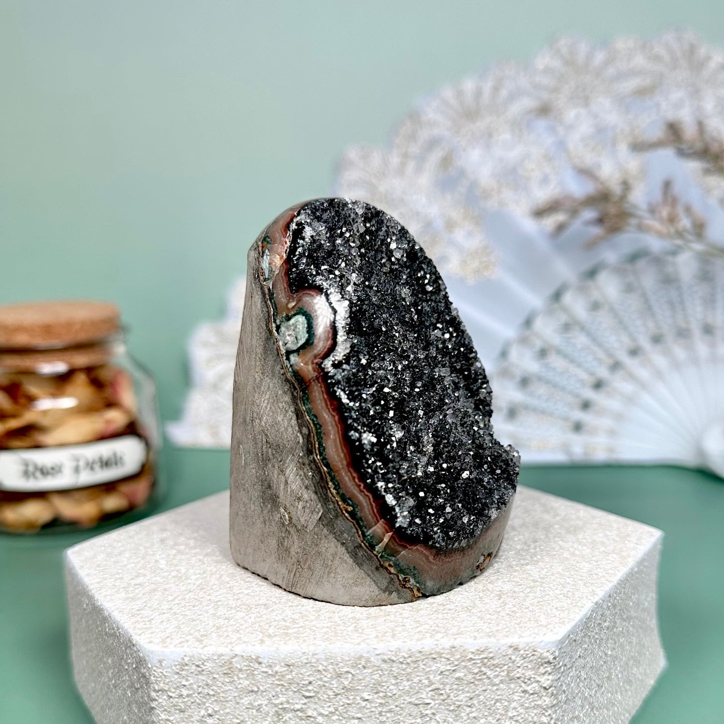 Black Amethyst Geode