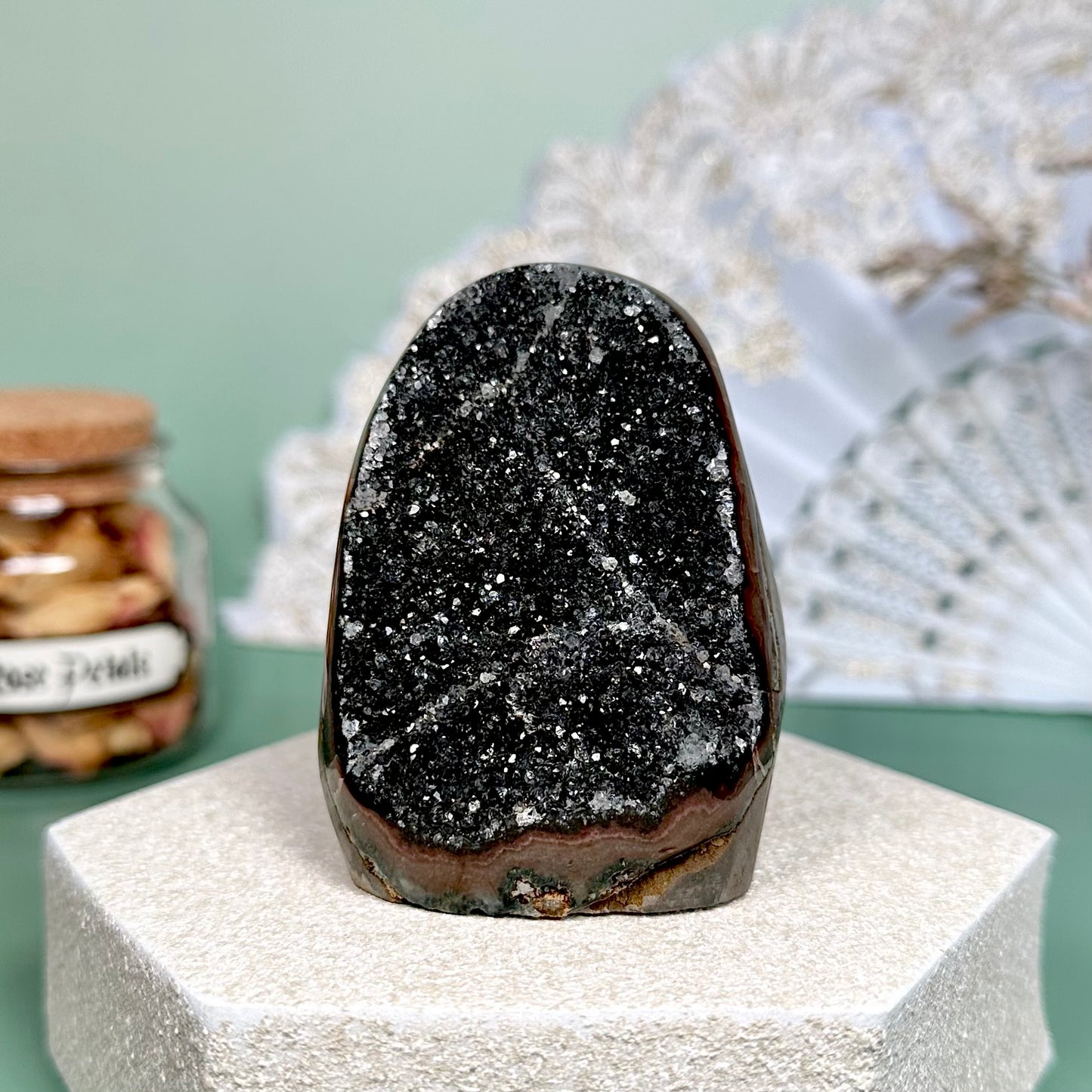 Black Amethyst Geode