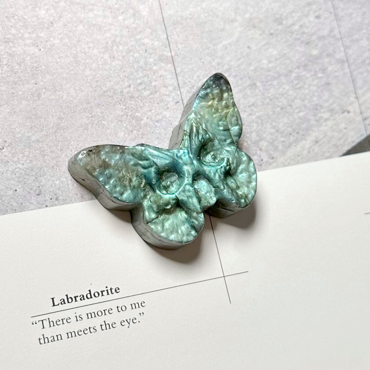 Labradorite Skull Butterfly