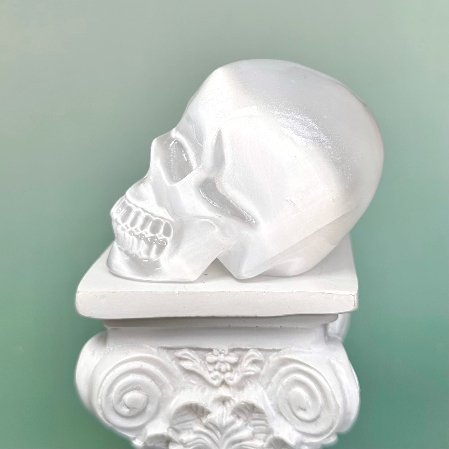 Selenite Skull