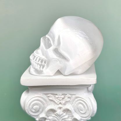 Selenite Skull