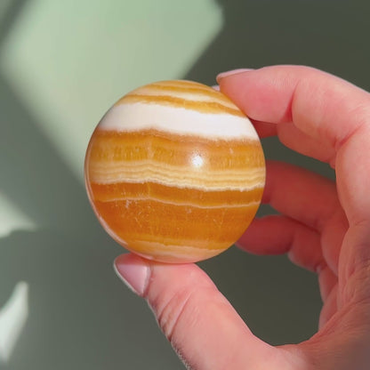 Orange Calcite Sphere
