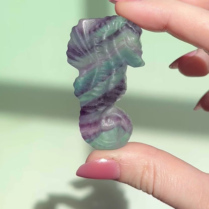 Fluorite Seahorse