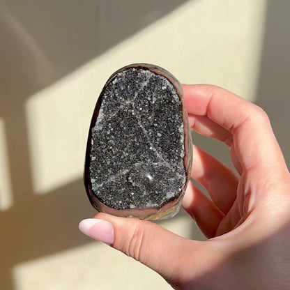 Black Amethyst Geode