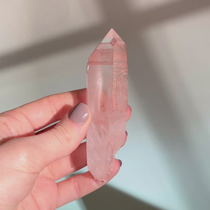 Hematoid Clear Quartz Point