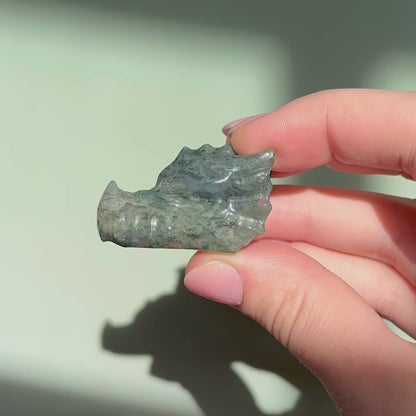 Moss Agate Dragon