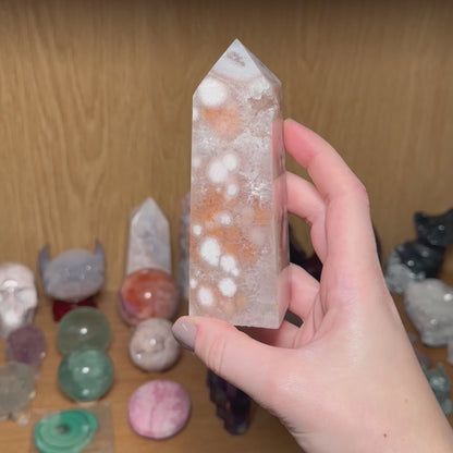 Druzy Pink Amethyst Tower