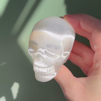 Selenite Skull